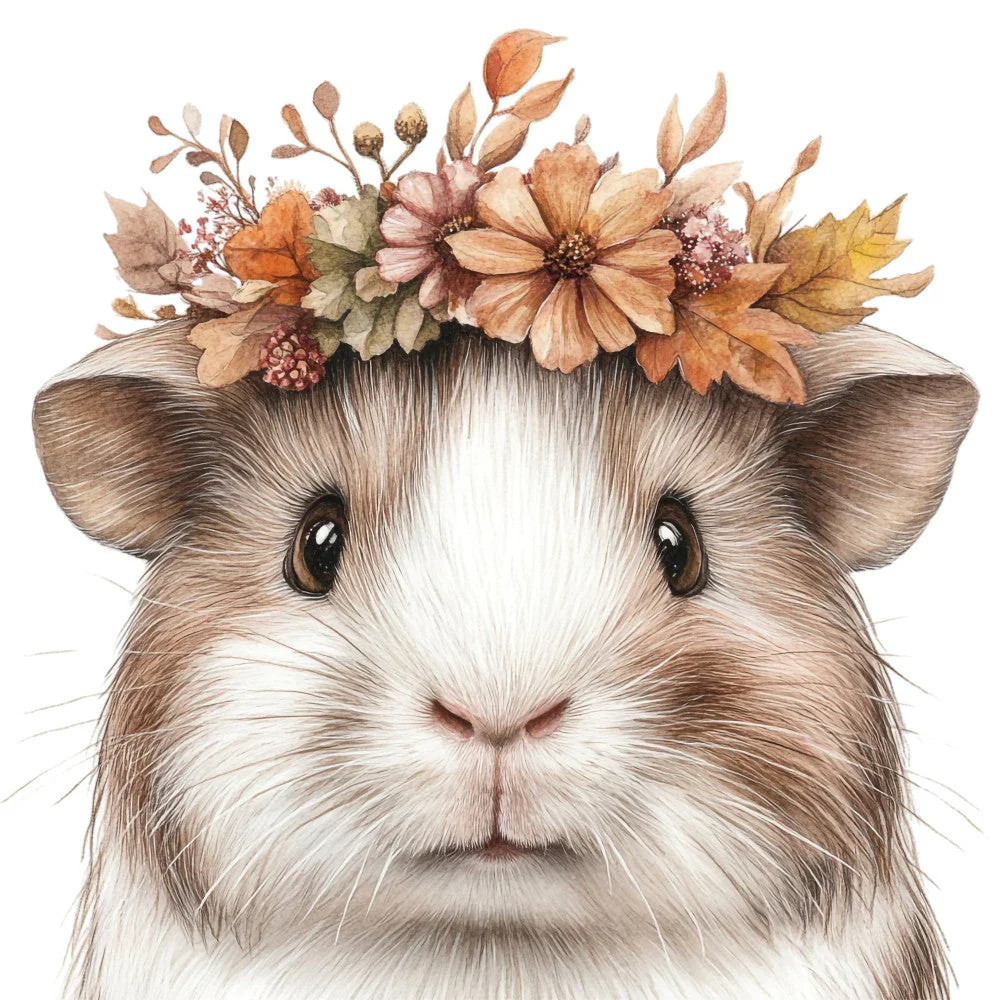 Fall Animal Portrait Fabric Panel 17