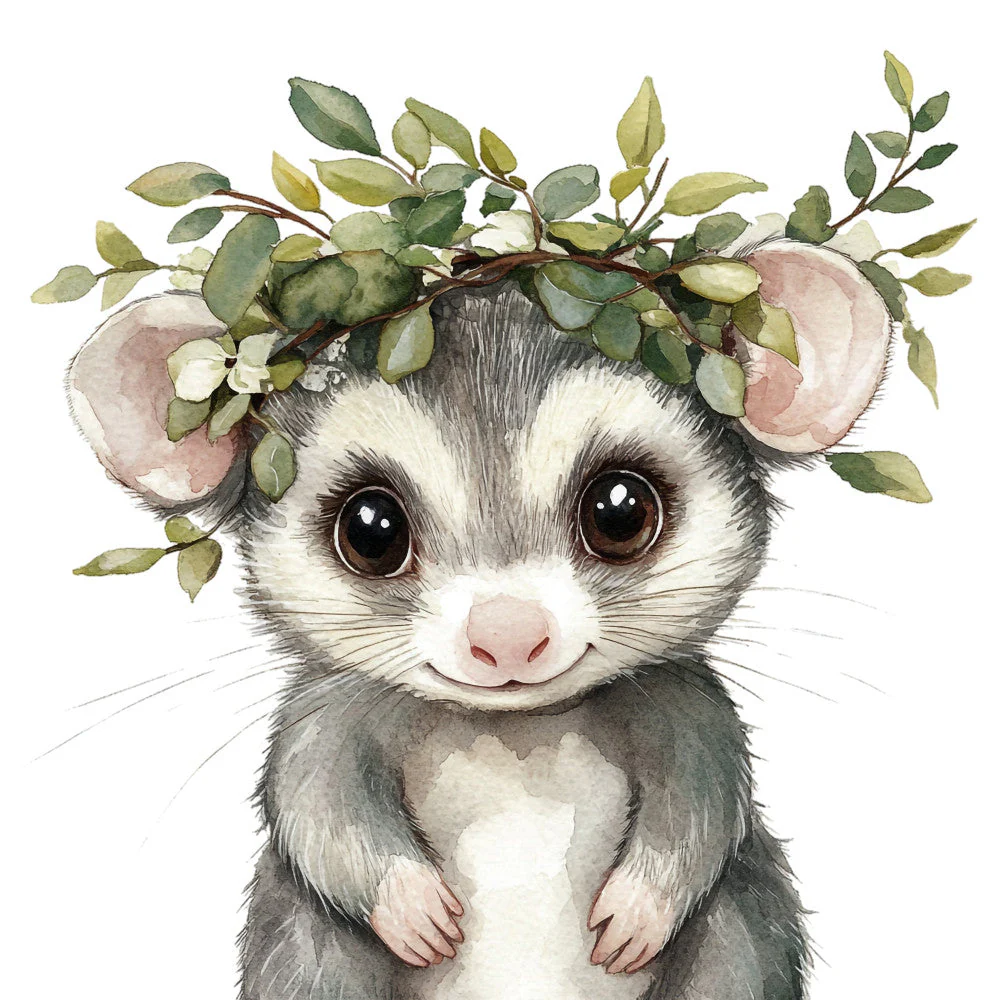Fall Animal Portrait Fabric Panel 19