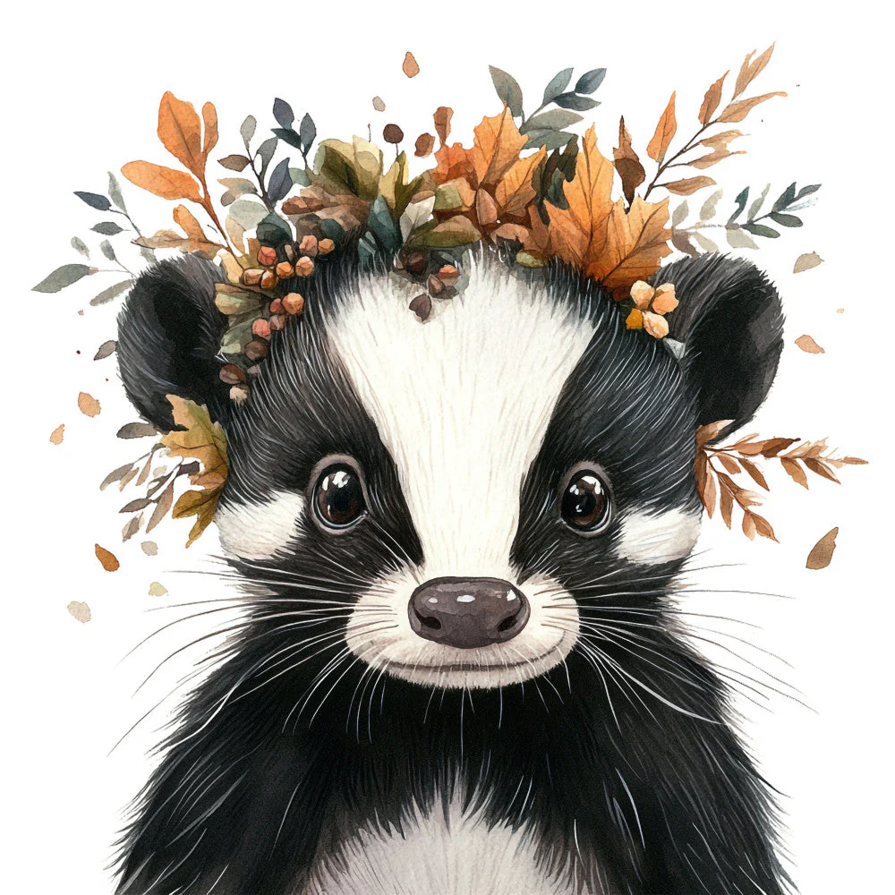 Fall Animal Portrait Fabric Panel 20