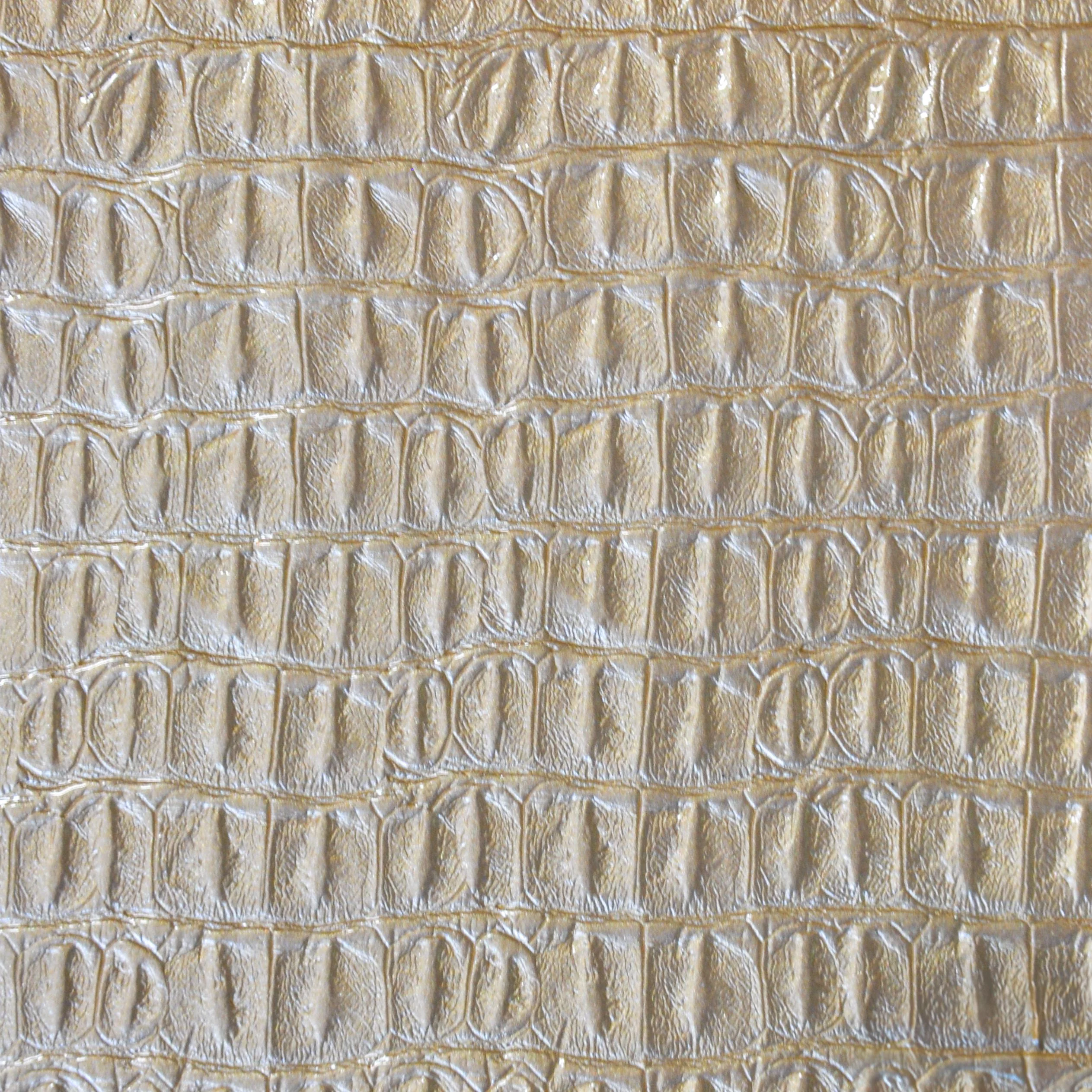 Faux Crocodile Vinyl Fabric, 17 in. X 36 in. Embossed Vegan Leather for DIY Crafts, Home Decor - Image 3