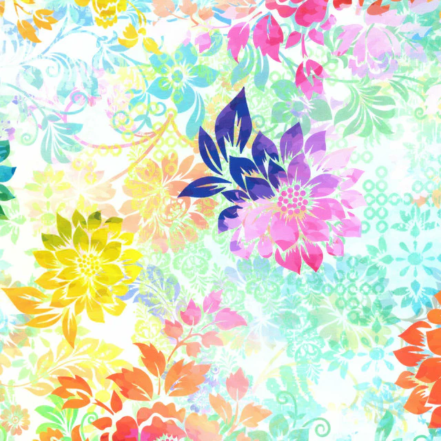 Felicity Florals Multi 44"/45" Fabric per Yard