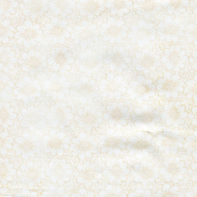 Felicity Flower Field White & Cream 44"/45" Fabric per Yard