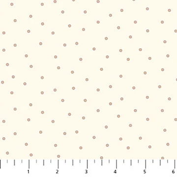 FIGO Fabric NEST Cream Cotton 44"/45" Fabric Per Yard