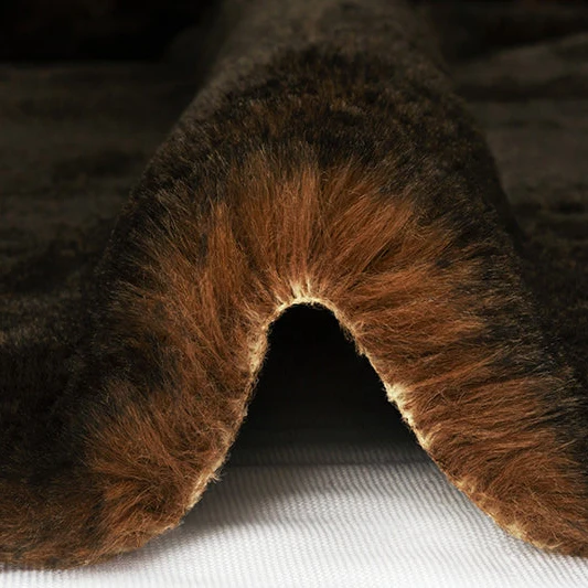 Luxe Cuddle Arctic Fox French Roast" 58"/60" Fabric per yard - Image 3