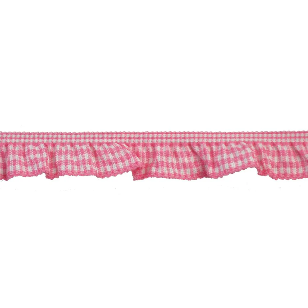 Gingham Ruffle Trim, 3/4-inch X 5 Yards – For Sewing, Crafts, Apparel & DIY Projects - Image 2