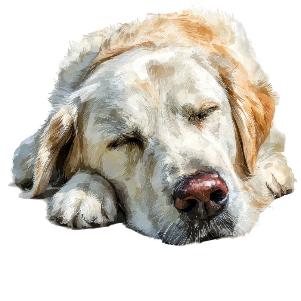 Golden Retriever Fabric Panel 1