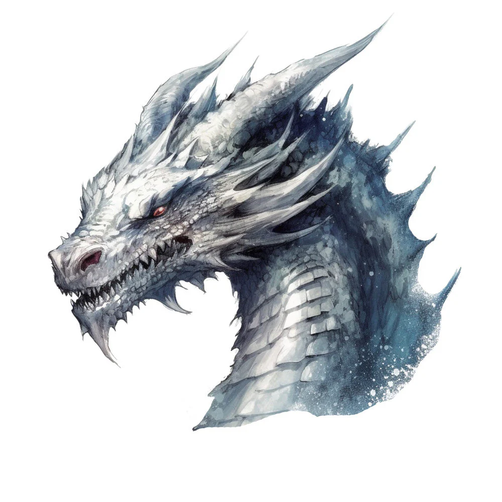 Gothic Dragons Fabric Panel 12