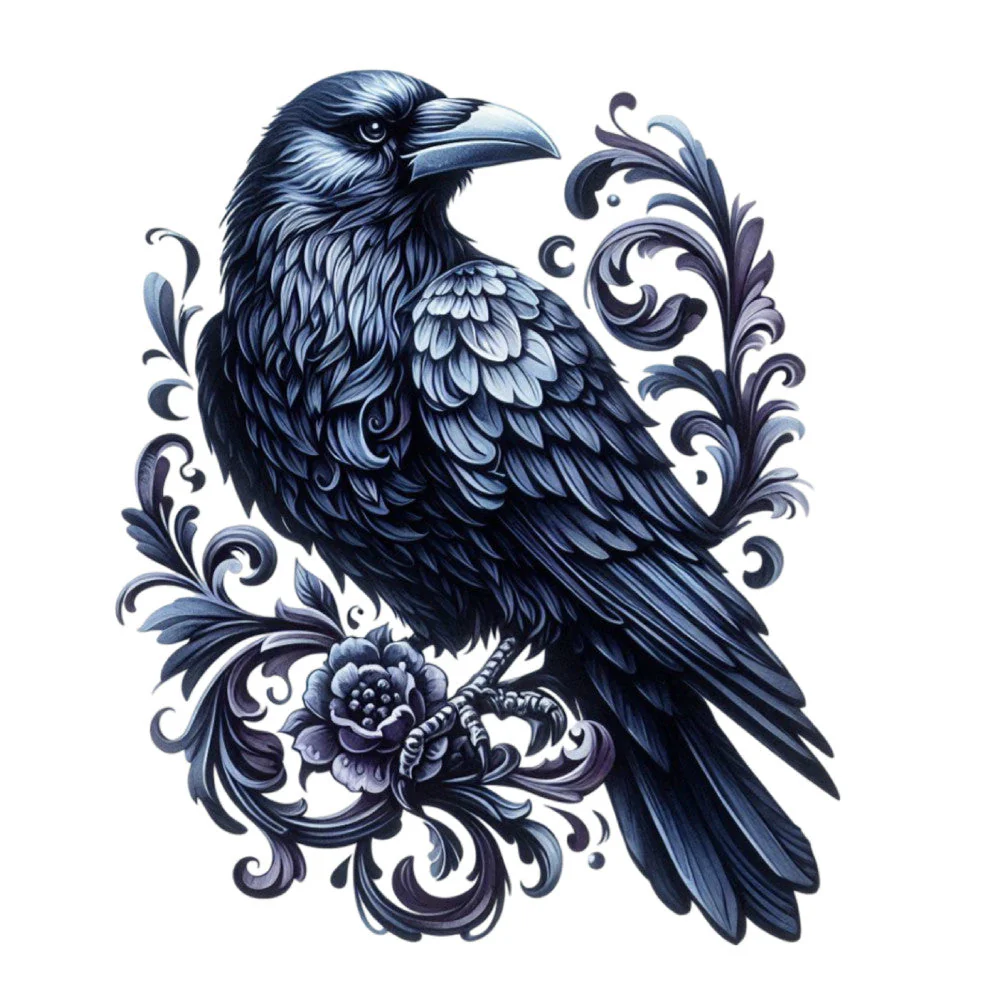 Gothic Raven Fabric Panel 6