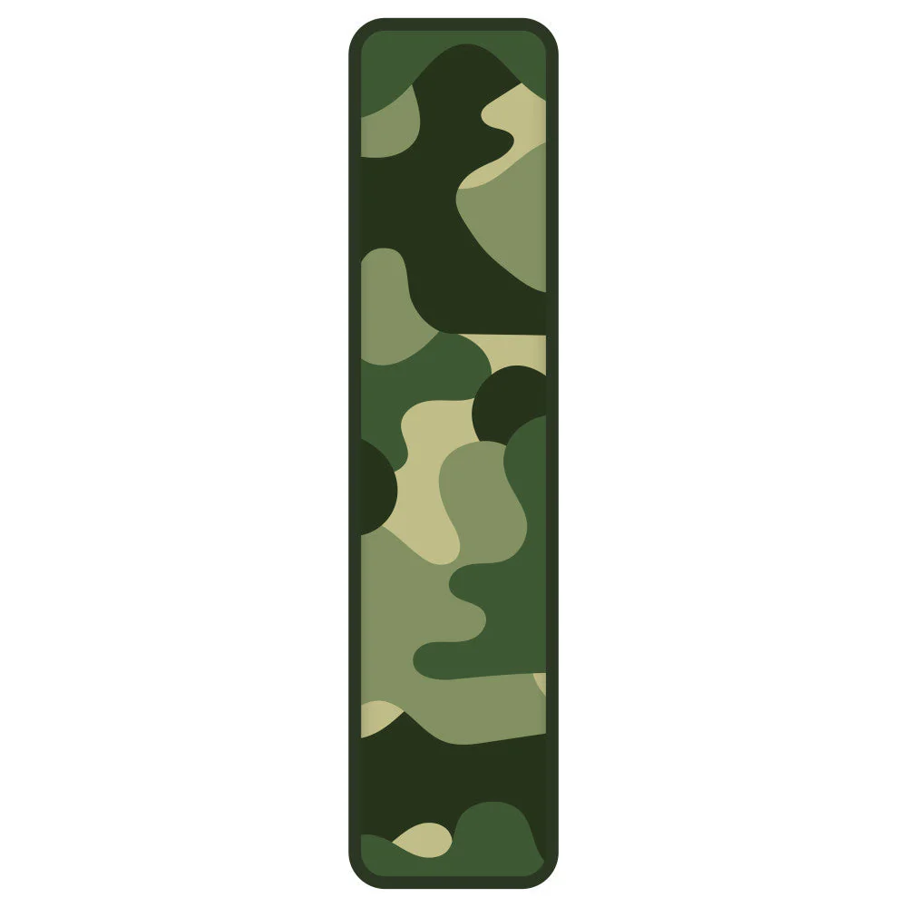 Green Camo Alphabet Fabric Panel 1