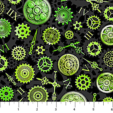 Green Timeless Good Together Cotton 44"/45" Fabric Per Yard