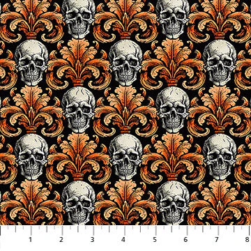 Haunted Hollow Life Of Theparty Halloween 44"/45" Cotton Fabric Per Yard