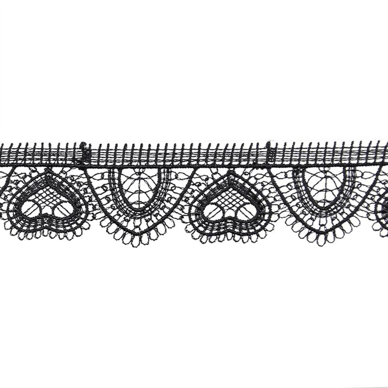 Heart Venise Lace Trim, 1-inch X 5 Yards – Scalloped Openwork Border
