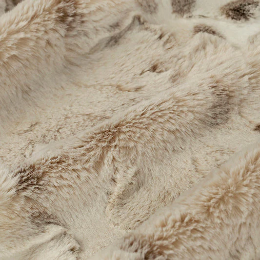 Ice Taupe Luxe Cuddle Arctic Lynx 58"/60" Fabric per yard - Image 3
