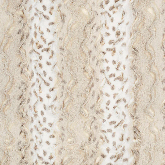 Luxe Cuddle Wild Lynx Ice Taupe 58" - 60" Fabric per yard - Image 2
