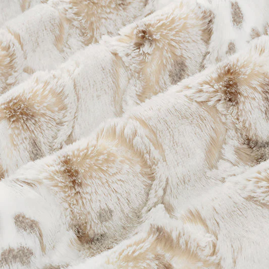 Luxe Cuddle Wild Lynx Ice Taupe 58" - 60" Fabric per yard - Image 3