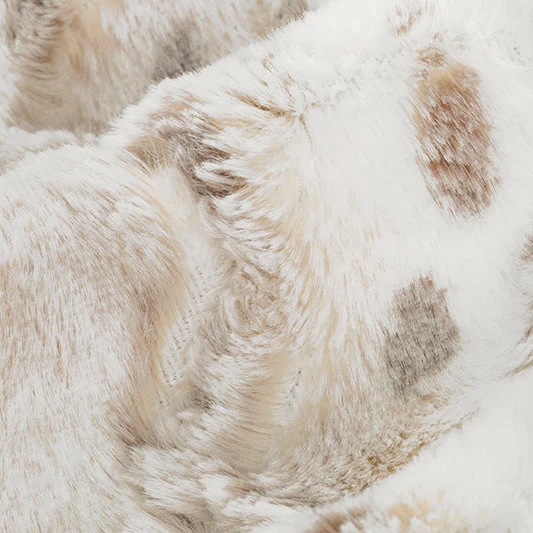 Luxe Cuddle Wild Lynx Ice Taupe 58" - 60" Fabric per yard - Image 4
