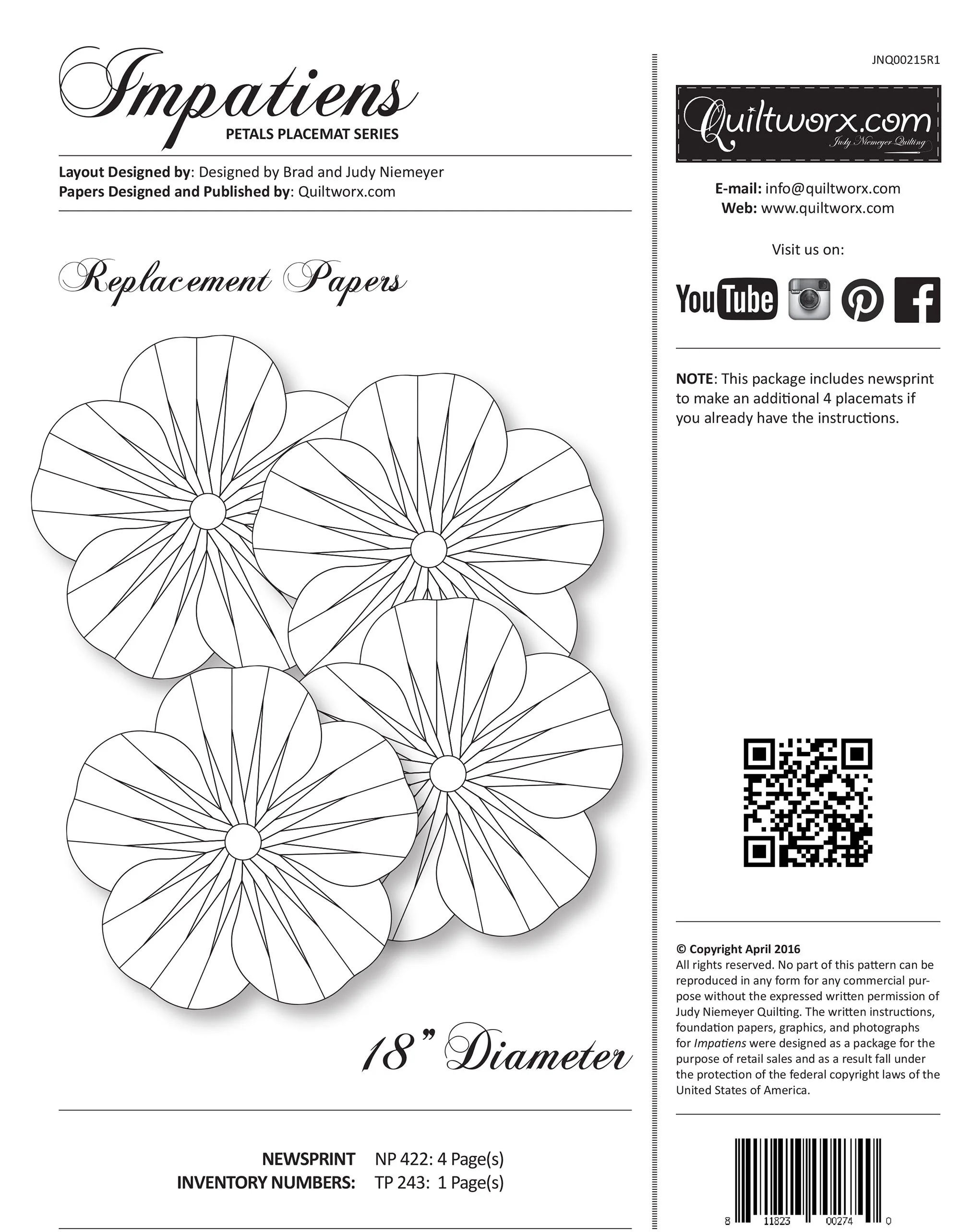 Impatiens Replacement Papers