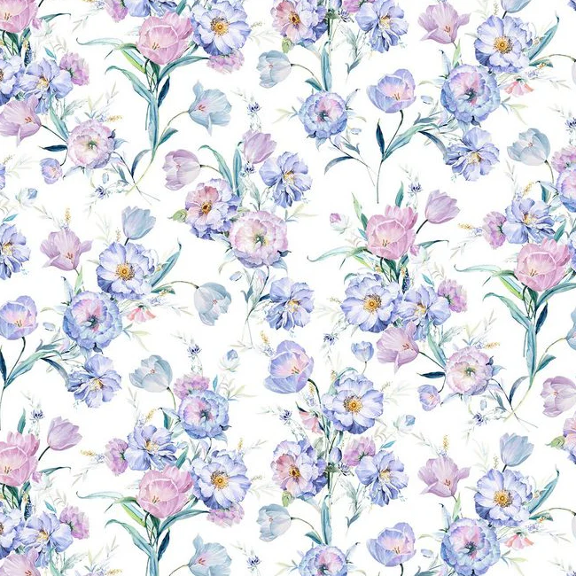 Digital Cuddle Iris Poppy Lane 58" - 60" Fabric per yard - Image 2