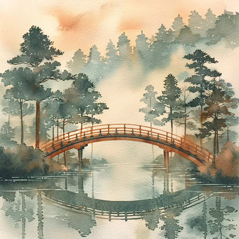Japandi Art Nature Fabric Panel 13