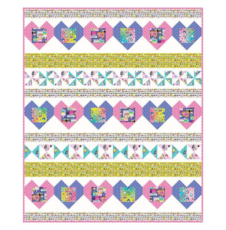 Joyful 44"/45" Cotton Fabric Pattern/Panel