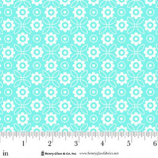 Jubilee Blue Monotone Flower Cotton 44" / 45" Fabric per yard