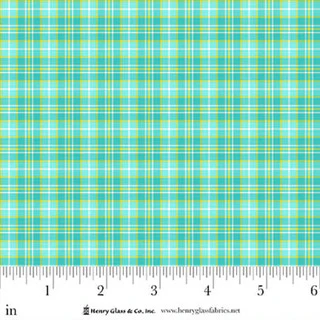 Jubilee Blue Plaid Cotton 44" / 45" Fabric per yard