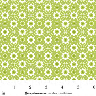 Jubilee Green Monotone Flower Cotton 44" / 45" Fabric per yard