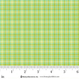 Jubilee Green Plaid Cotton 44" / 45" Fabric per yard
