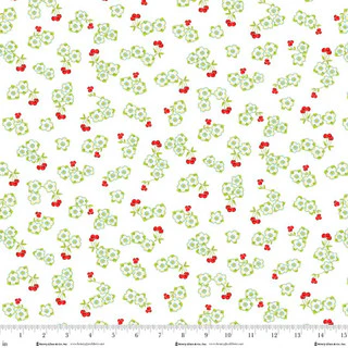 Jubilee Multi Small Cherry Blossom Cotton 44" / 45" Fabric per yard