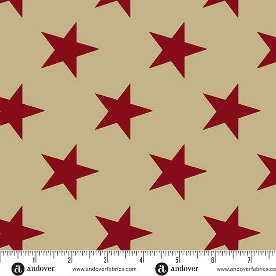 Lace Star Spangled Fredericksburg Revisited 108" Cotton Wideback Fabric per yard