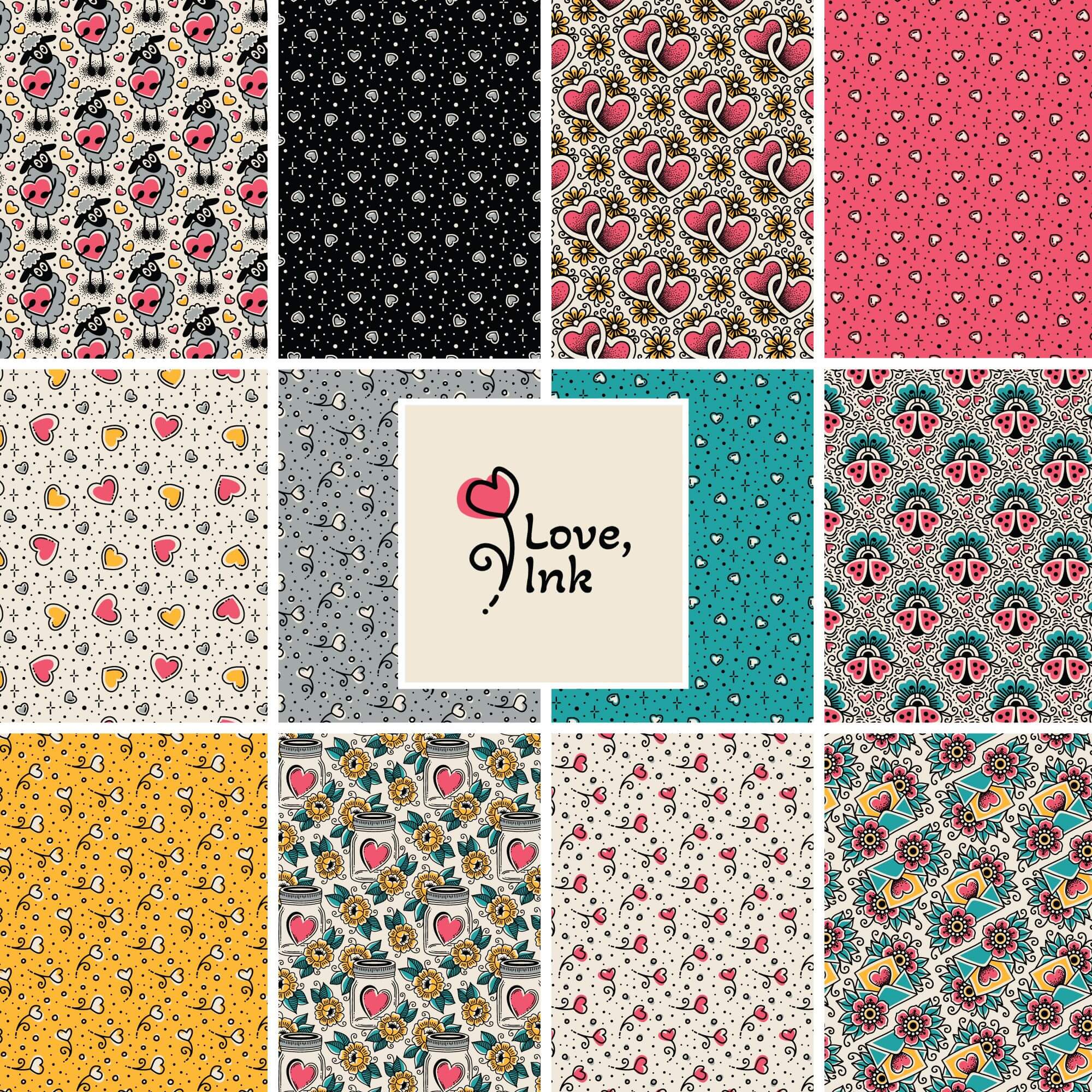 Love, Ink by Cloud9 - Fat Quarter Bundle - 12 pack - Image 2