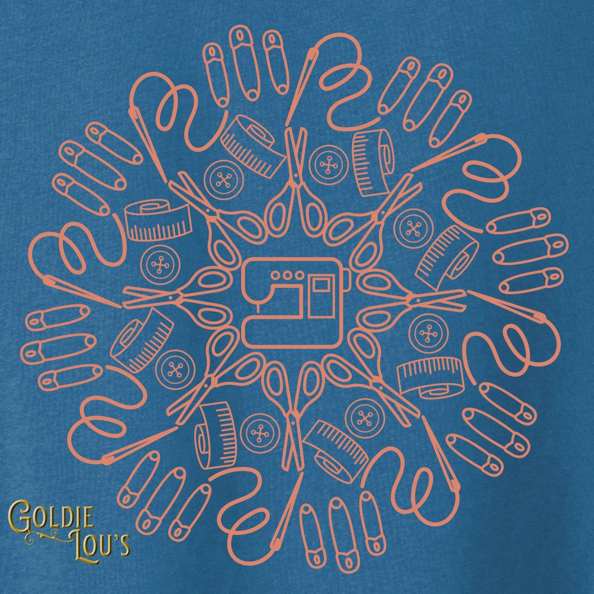 Machine Mandala Quilting T-shirt - Image 2