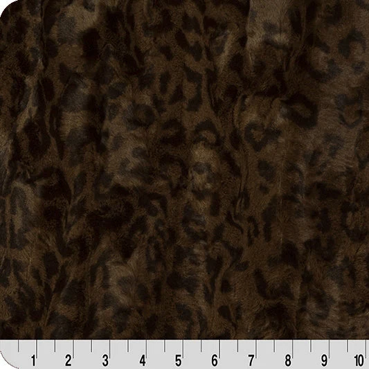 Mahogany" Luxe Cuddle Jaguar 58"/60" Fabric per yard