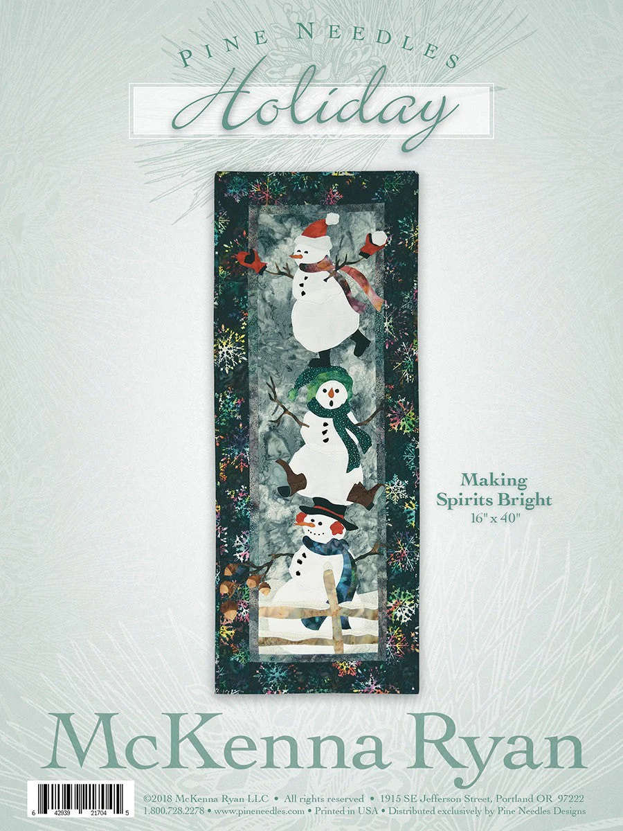 Making Spirits Bright Pattern for Hoffman Kits
