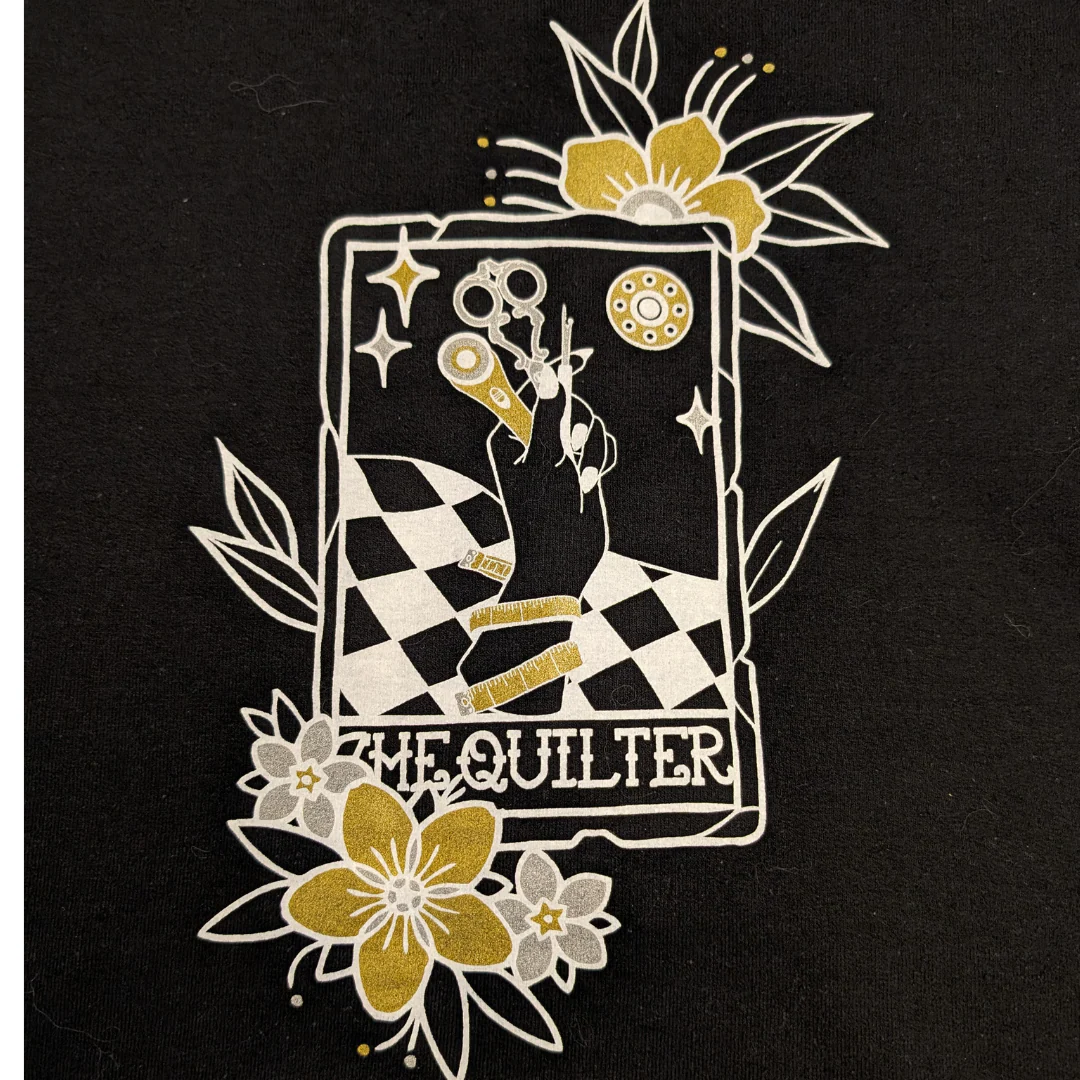Metallic Quilter Tarot Full Zip Hoodie - Image 3