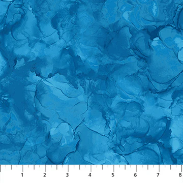 Mirage Bahama Blue Cotton 43"/44" Fabric Per Yard