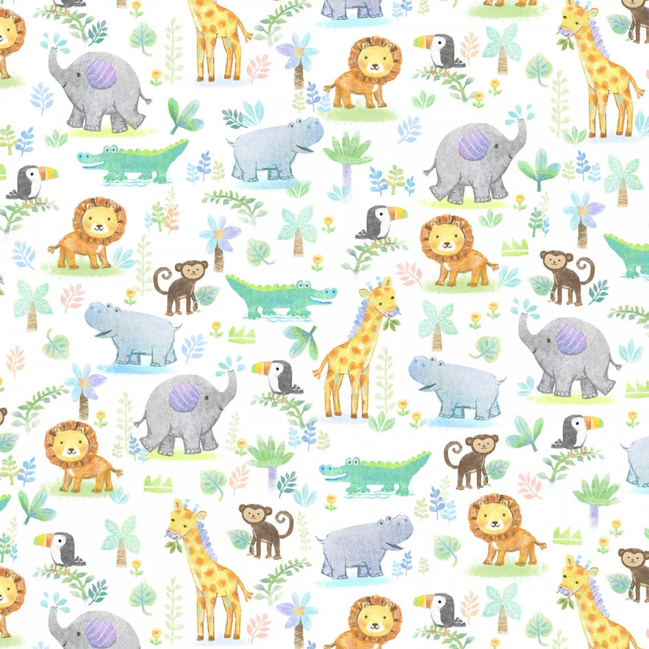 Digital Cuddle Multi Jungle Joy 58" - 60" Fabric per yard - Image 2