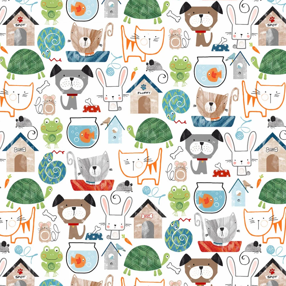 Digital Cuddle Multi Pet Shop 58" - 60" Fabric per yard - Image 2