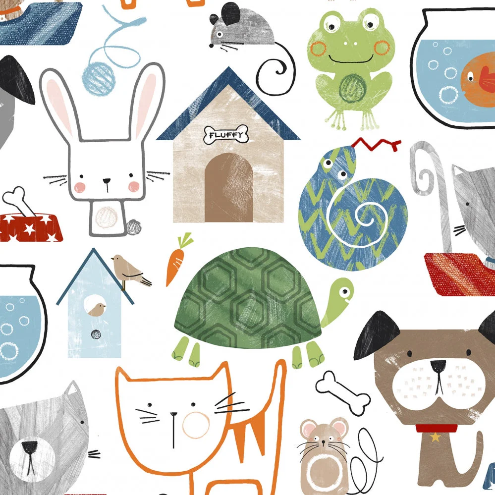 Digital Cuddle Multi Pet Shop 58" - 60" Fabric per yard - Image 3