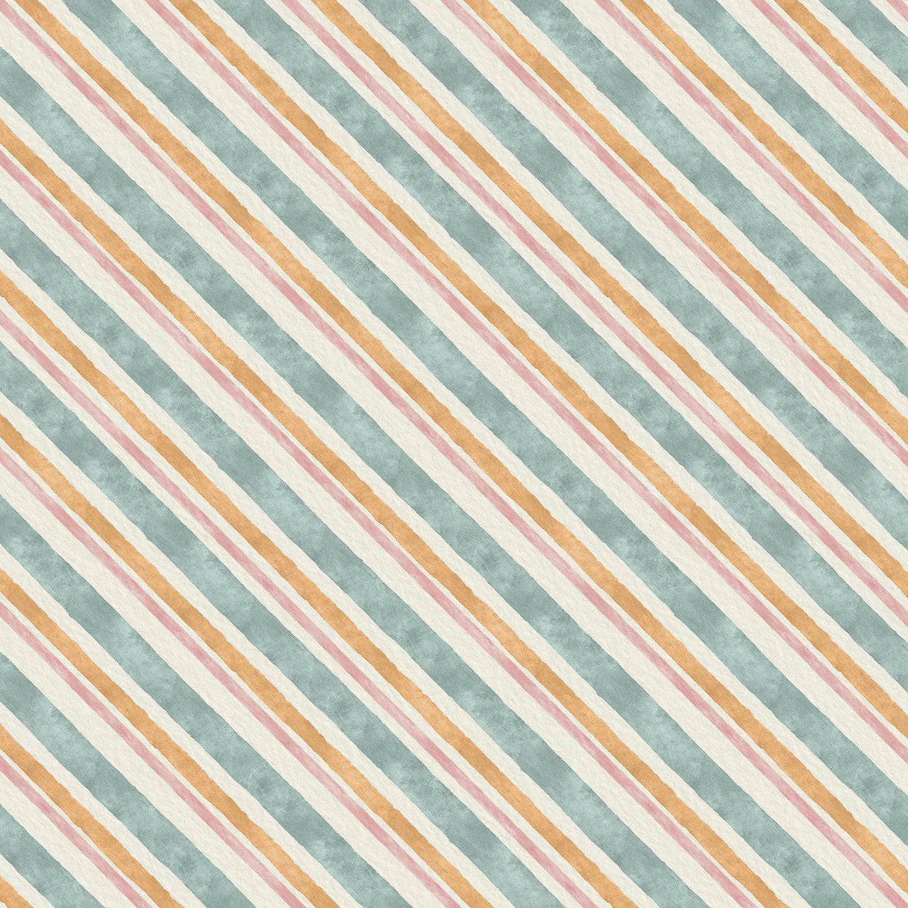 Multi Stripes Vintage Summer 43"/44" Cotton Fabric Per Yard