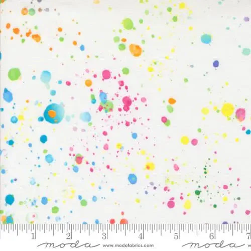 Multi White Gradients Euphoria Rainbow Wideback Fabric Per Yard