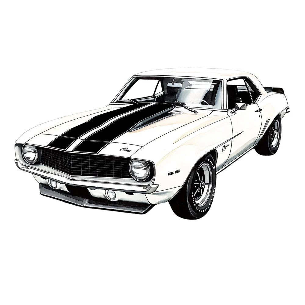 Muscle Cars Fabric Panel 4