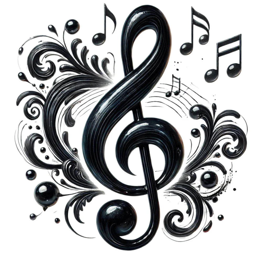 Musical Notes Fabric Panel 9