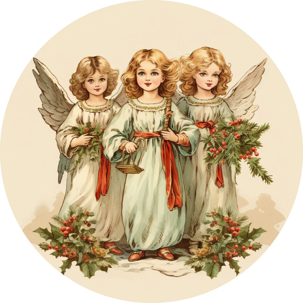 Nativity Christmas Ornaments Fabric Panel 27