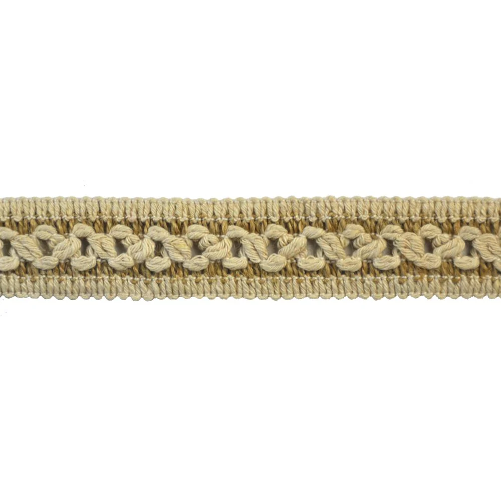 Natural Braided Jute Trim, 1 1/8" X 5 Yards – Rustic Woven Decorative Braid for Upholstery, Crafts & Home Décor