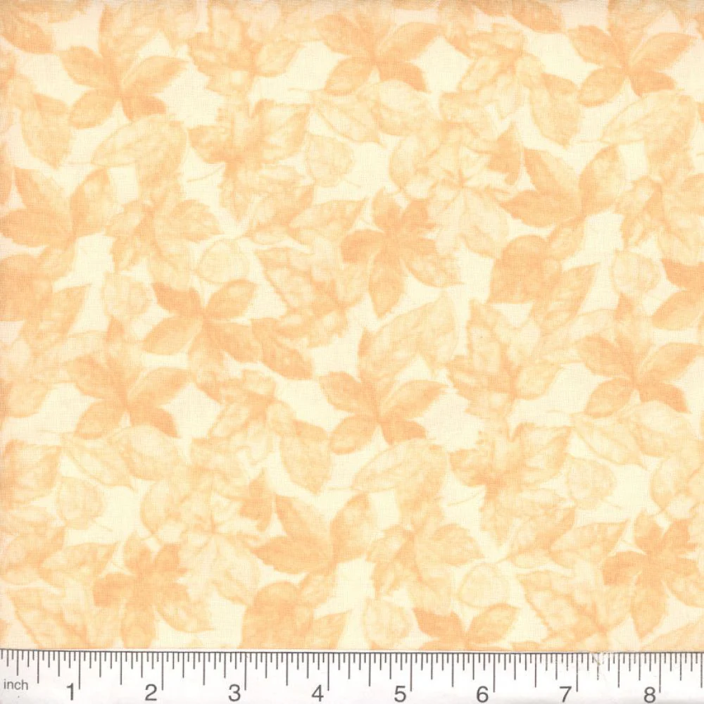 Natural Harvest Leaves 45" Wide Cotton Fabric Per Yard