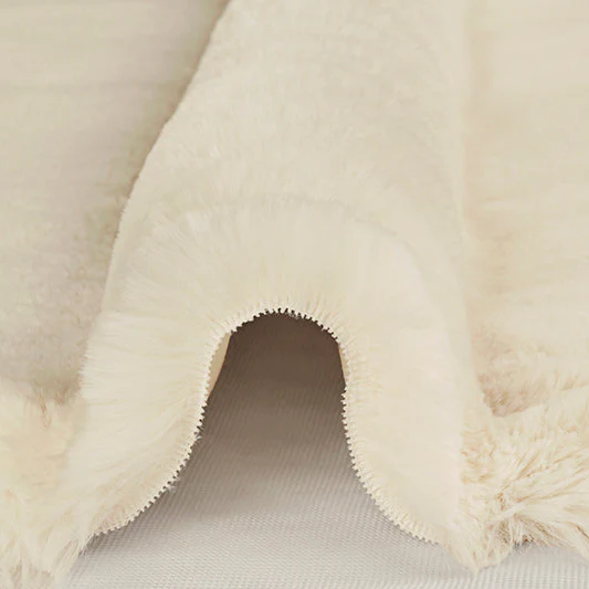 Luxe Cuddle Arctic Rabbit Natural 58"/60" Fabric per yard - Image 2