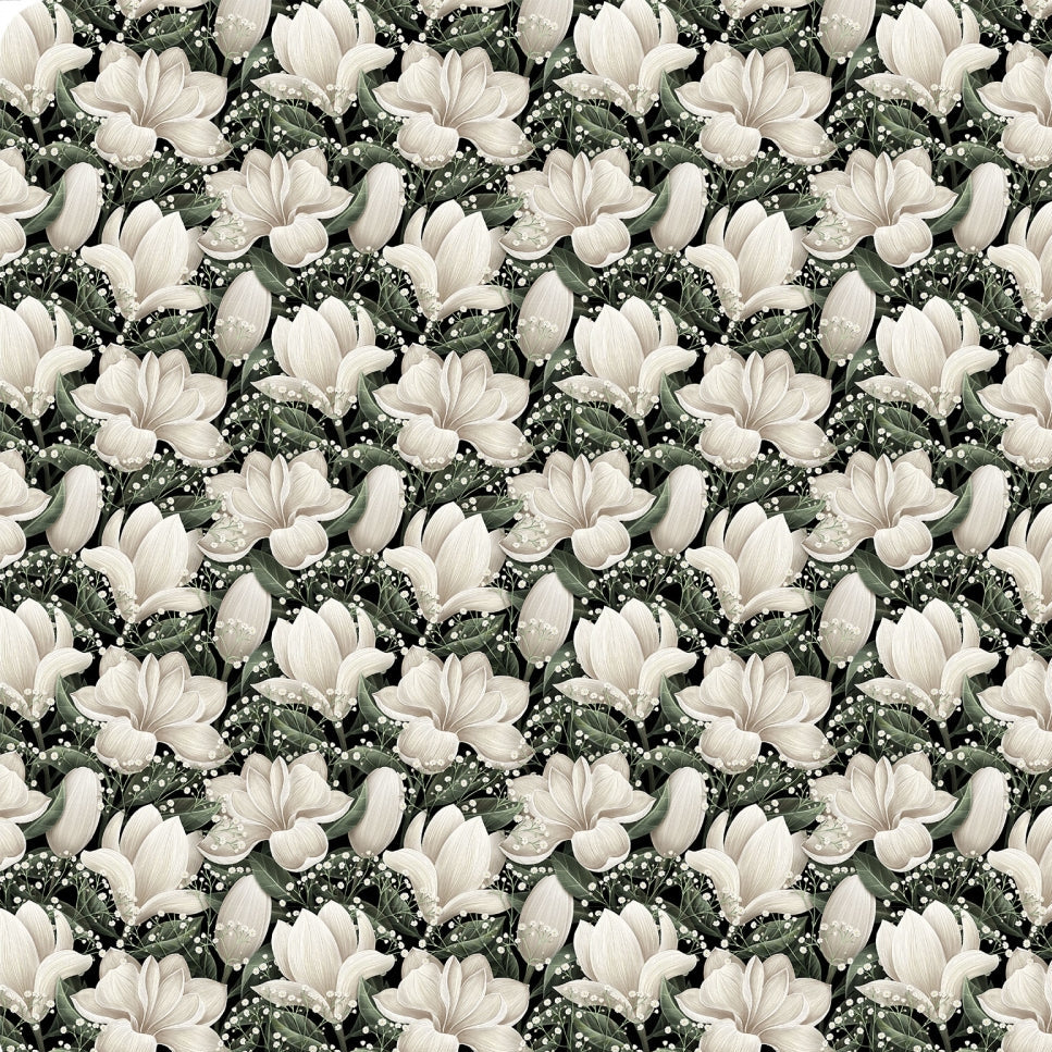 Cloud Cuddle Natural Magnolias 58"/60" Fabric per yard - Image 2