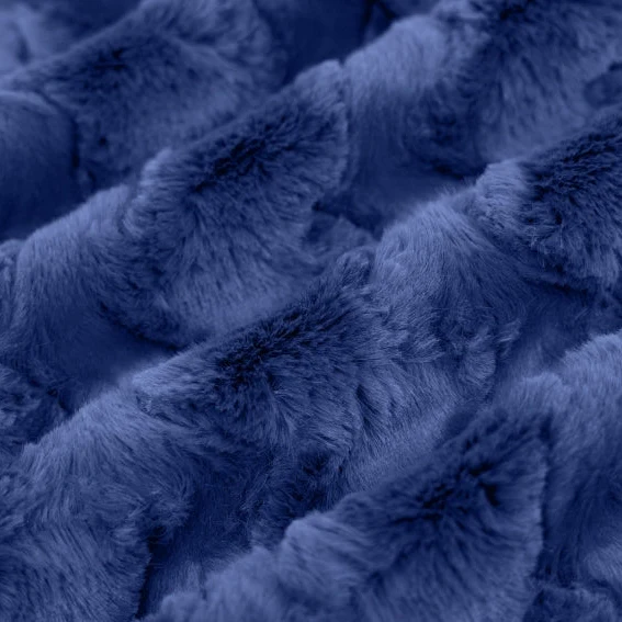 Luxe Cuddle Glacier Navy 58" - 60" Fabric per yard - Image 3