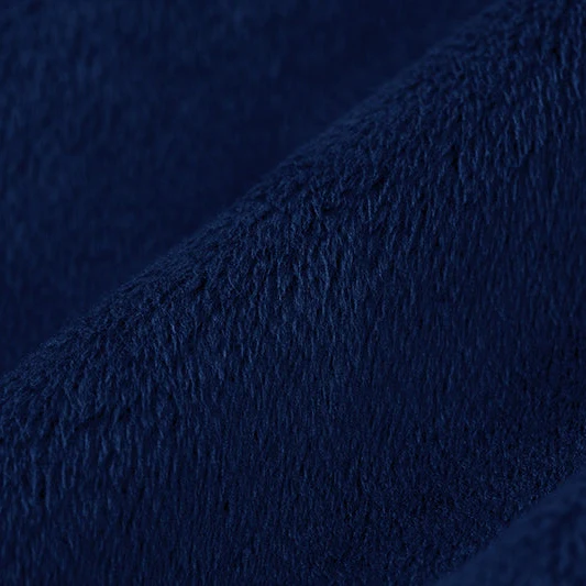Marshmallow Cuddle Navy 58" - 60" Fabric per yard - Image 2